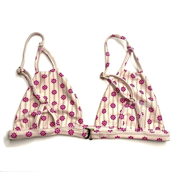 Tori Praver Striped Floral Bikini Top - Picture 5 of 11